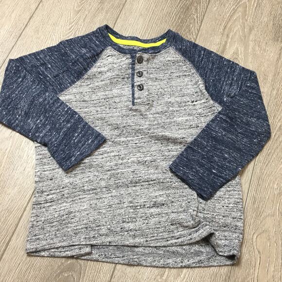 Old Navy Raglan Long sleeve Henley Tee boys Size S 6-7 - Picture 2 of 10